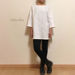 リネン　シンプルチュニック（off-white）