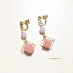 ［〜3/20］カラフルなまるとしかくのピアス&イヤリング