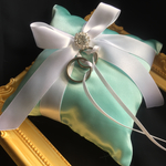 リングピロー【Tiffanyブルー】ティファニー　結婚式　ウェディング　送料無料　サムシングブルー