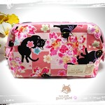 【新作】ワイヤーポーチ（L）黒猫と桜