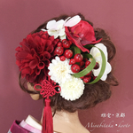 F17KA11【10点セット】ヘッドドレス・髪飾り・成人式・卒業式・結婚式・パーディー・和婚