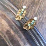 ヴィンテージピアス タイニーリーフ vintage pierced leaf <PE-LeafS>