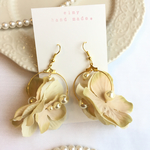 紫陽花フープピアス(イエローグリーン)♡送料込み
