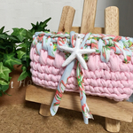 春カラー♡ズパゲッティのポーチ⑅︎◡̈︎*