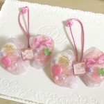 淡いいちごのピンクリボン🍓