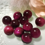 15粒◆ピンクタイガーアイ(虎目石)◆8㎜ラウンド