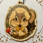ウッドストラップ シマリス「アニマルリボン」