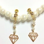 ダイヤモンド💎パー ル  イヤリングorピアス