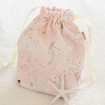 Little mermaid Pink●巾着袋【送料無料】