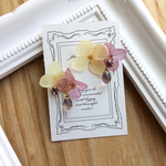  紫陽花雫ピアス