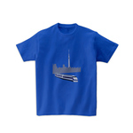 電車Ｔシャツ-東武スペーシアとスカイツリー