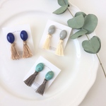 beads×tassel　ピアス／イヤリング