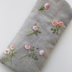 刺繍 メガネケース