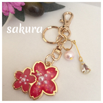 桜  bag＆key  charm