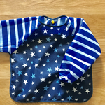 洗える星としましまのエプロン