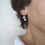 ✨まるでﾋﾟｱｽ✨優しく揺れる 優美な表情✨ﾊﾟｰﾙ&ﾊﾟｰﾙ✨こだわり金具✨痛くない！ｽﾄﾚｽﾌﾘｰｲﾔﾘﾝｸﾞ✨