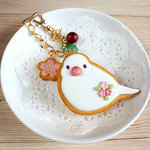 白文鳥クッキーバッグチャーム