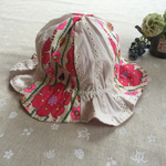 チューリップハット(レトロフラワー白)