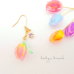 再販3♡愛の花チューリップ ピアス・イヤリング
