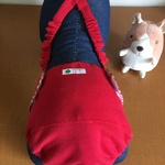 コーギー女の子用*おむつカバー　赤