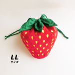 いちご巾着【LL】赤 ★受注制作★