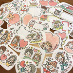 冬らぶ♡手描き フレークシール♡送料込み