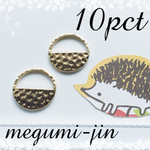 【再販5】（10個）サークルボコボコデザインチャーム