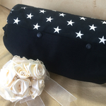 抱っこ紐収納カバー☆星柄×黒無地