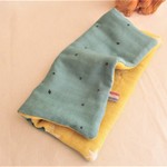 数量限定*8重ガーゼ大判ハンカチ*北欧調mintblueyellowスター