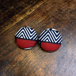 ▲アフリカ布ピアス▲