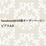 haruharu0830様オーダーページ☆ピアス2点