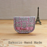 sayaさまご予約品【受注製作】リボンでおめかし　リバティ　ジュエリーケース　スリーピングローズ　Sleeping　Rose　ピンク