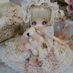 *～クラッシィ*ローズ～* ミニスウィーツドール*オビツ11*ドレスset