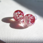New   桜玉  樹脂スタッドピアス 5mm 