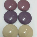 25mm◇6個入◇　マーブルペアボタンH