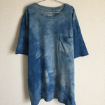 【藍染】ポケット付きT  XL(リメイク)