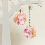 選べる♫ ＊Flower  ball ピアス・イヤリング＊ピンク