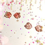 ガラスタイル ビジューピアス(イヤリング)
