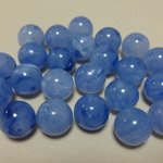 アクリルビーズ　マーブル（ブルー）14ｍｍ　No8