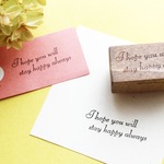 I hope...スタンプ「あなたが笑顔でいることをいつも願っています」　