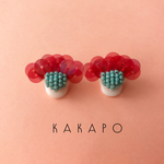 Flower petal BU × R ear cuff (NO.2320)