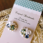 ♡スワロフスキーとたっぷりパール♡ピアス