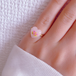   お花のピンキーリング