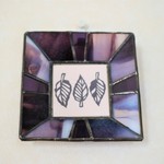 2way・紫のミニ額＆アクセサリートレイ