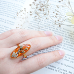 flowerリング-黄金糖カラー