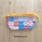 【T様ご依頼品】パッチワーク風のお弁当袋(送料込み)