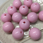 アクリルラウンドビーズ 16mm ピンク