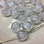 アクリルクリアビーズ かぼちゃ型  透明