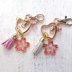 ar**iii様オーダー品**桜花❀キーリング*パステルカラー