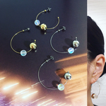 Luna Gold hoop/Luna silver hoop ピアス（ゆらゆら 揺れる チタン）